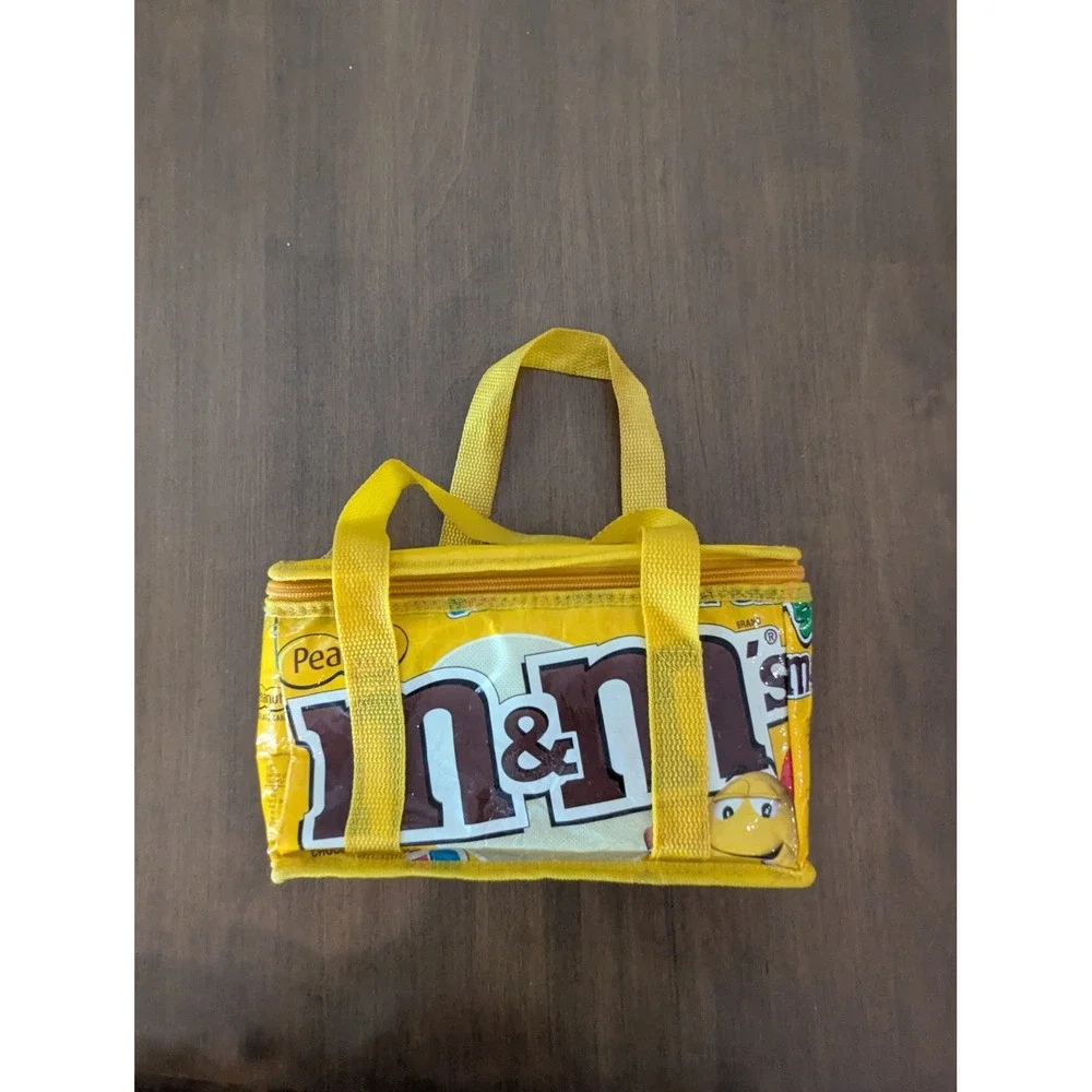 M&M's Peanut Candy Wrapper Insulated Lunch Bag TerraCycle Recycled 2009 Yellow